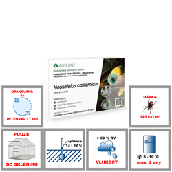 Zobrazit detail Neoseiulus californicus 10 sáčků / bal. Obrázek z Neoseiulus californicus 10 sáčků / bal.