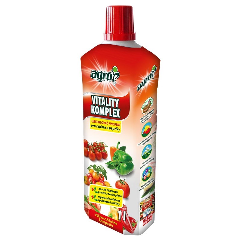 Obrázek z Vitality komplex - listová výživa Rajče a paprika 1 l