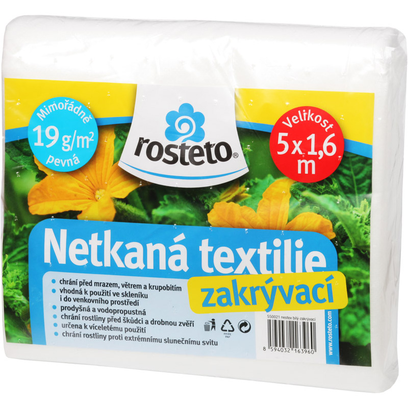 Obrázek z Netkaná textilie 19 g 5x1,6 m (bílá)