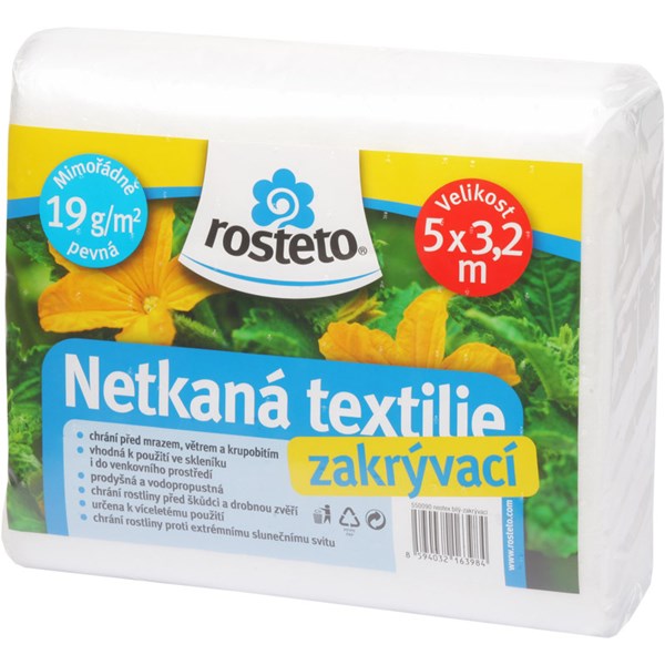 Obrázek z Netkaná textilie 19 g 5x3,2 m (bílá)