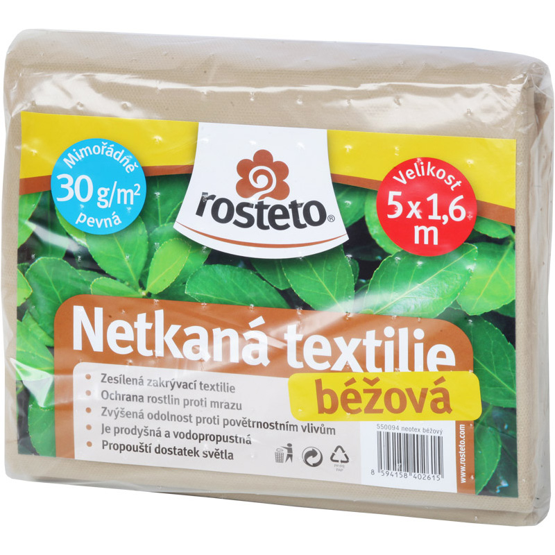 Obrázek z Netkaná textilie 30 g 5x1,6 m (béžová)