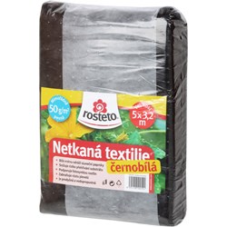 Obrázek z Netkaná textilie 50 g 5x3,2 m (černo-bílá)