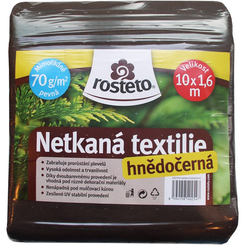 Obrázek z Netkaná textilie 70 g 10x1,6 m (hnědočerná)