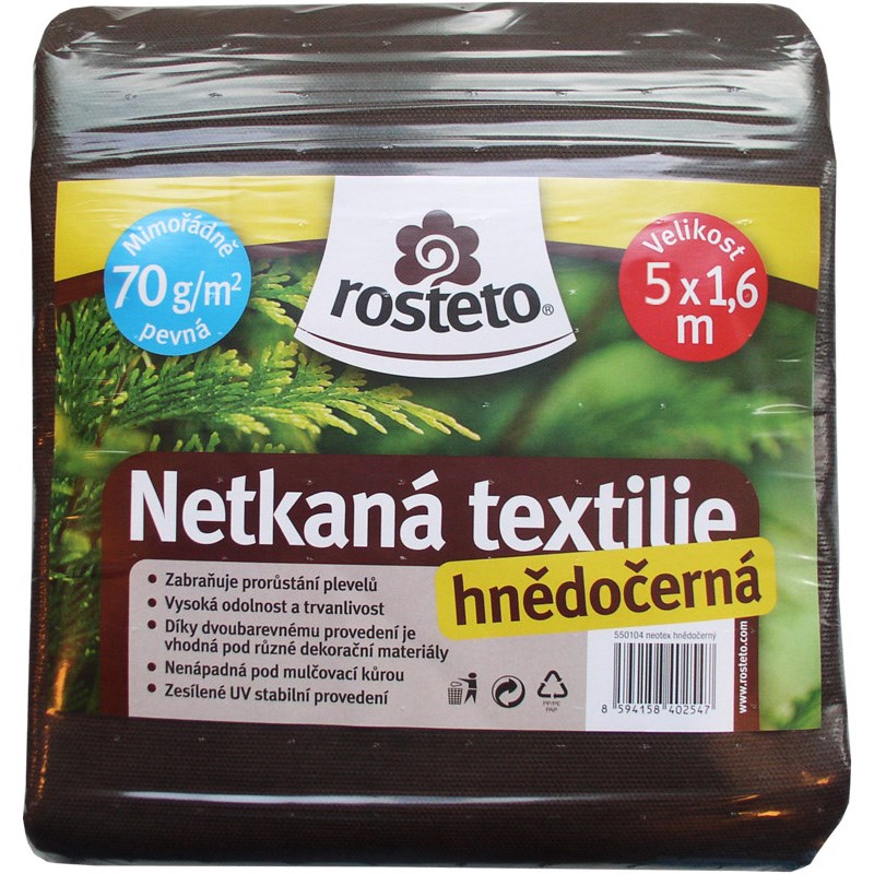 Obrázek z Netkaná textilie 70 g 5x1,6 m (hnědočerná)