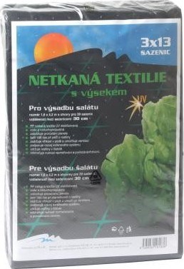 Obrázek z Netkaná textilie výsek černý 45 g - saláty šíře 1,6 x 4,2 m